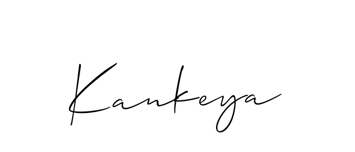 You should practise on your own different ways (Allison_Script) to write your name (Kankeya) in signature. don't let someone else do it for you. Kankeya signature style 2 images and pictures png