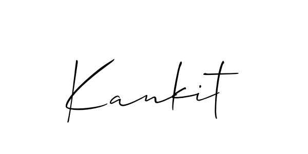 if you are searching for the best signature style for your name Kankit. so please give up your signature search. here we have designed multiple signature styles  using Allison_Script. Kankit signature style 2 images and pictures png