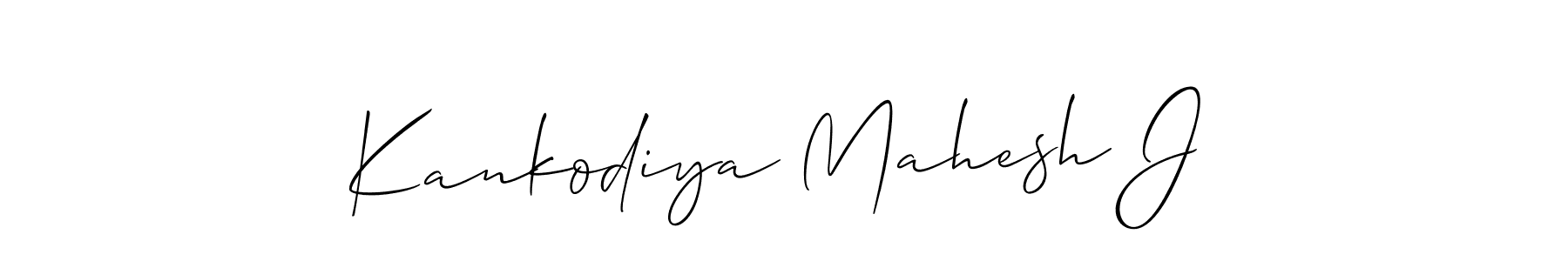 Check out images of Autograph of Kankodiya Mahesh J name. Actor Kankodiya Mahesh J Signature Style. Allison_Script is a professional sign style online. Kankodiya Mahesh J signature style 2 images and pictures png