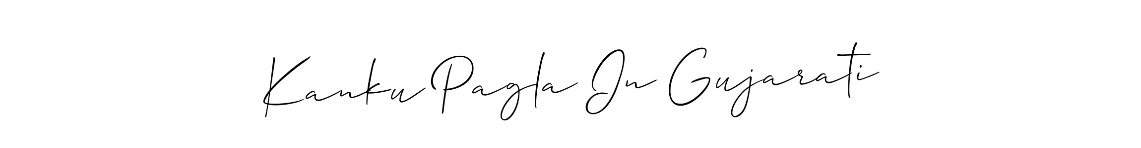 Also we have Kanku Pagla In Gujarati name is the best signature style. Create professional handwritten signature collection using Allison_Script autograph style. Kanku Pagla In Gujarati signature style 2 images and pictures png