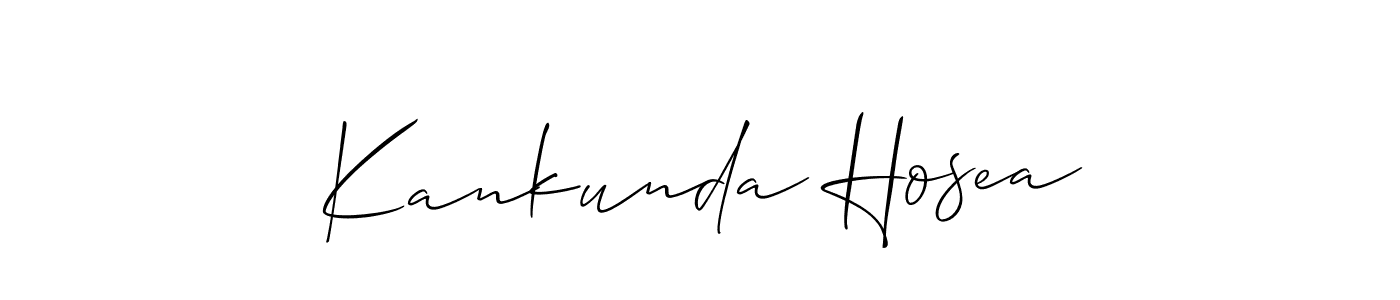 How to make Kankunda Hosea signature? Allison_Script is a professional autograph style. Create handwritten signature for Kankunda Hosea name. Kankunda Hosea signature style 2 images and pictures png