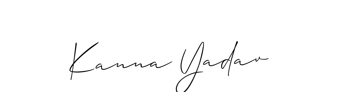Once you've used our free online signature maker to create your best signature Allison_Script style, it's time to enjoy all of the benefits that Kanna Yadav name signing documents. Kanna Yadav signature style 2 images and pictures png