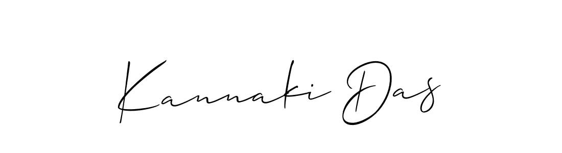 Also we have Kannaki Das name is the best signature style. Create professional handwritten signature collection using Allison_Script autograph style. Kannaki Das signature style 2 images and pictures png