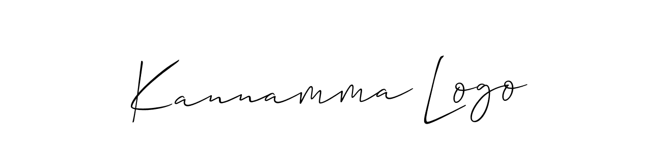 Make a beautiful signature design for name Kannamma Logo. With this signature (Allison_Script) style, you can create a handwritten signature for free. Kannamma Logo signature style 2 images and pictures png