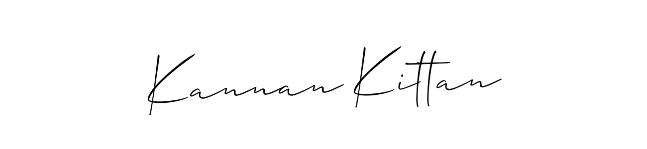 The best way (Allison_Script) to make a short signature is to pick only two or three words in your name. The name Kannan Kittan include a total of six letters. For converting this name. Kannan Kittan signature style 2 images and pictures png
