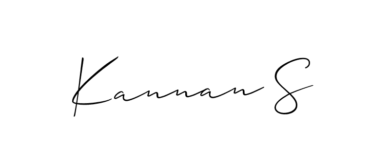 This is the best signature style for the Kannan S name. Also you like these signature font (Allison_Script). Mix name signature. Kannan S signature style 2 images and pictures png