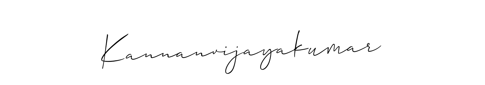 Kannanvijayakumar stylish signature style. Best Handwritten Sign (Allison_Script) for my name. Handwritten Signature Collection Ideas for my name Kannanvijayakumar. Kannanvijayakumar signature style 2 images and pictures png
