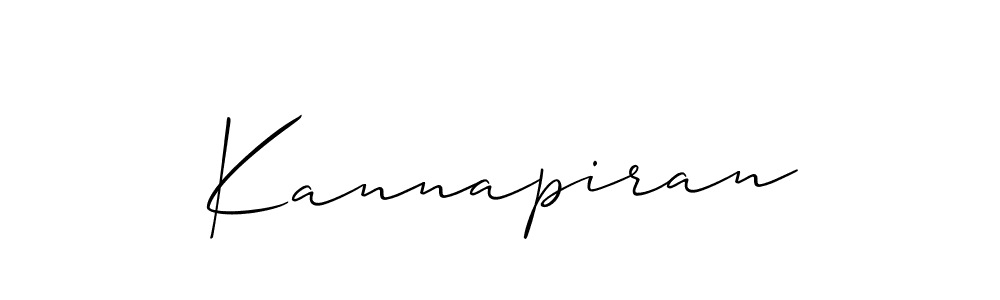 Also we have Kannapiran name is the best signature style. Create professional handwritten signature collection using Allison_Script autograph style. Kannapiran signature style 2 images and pictures png