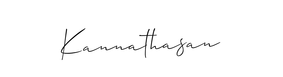 It looks lik you need a new signature style for name Kannathasan. Design unique handwritten (Allison_Script) signature with our free signature maker in just a few clicks. Kannathasan signature style 2 images and pictures png