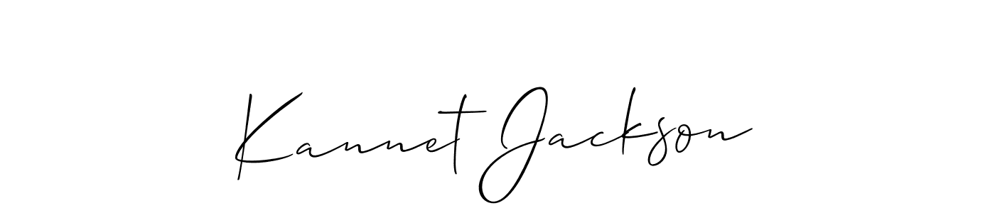 It looks lik you need a new signature style for name Kannet Jackson. Design unique handwritten (Allison_Script) signature with our free signature maker in just a few clicks. Kannet Jackson signature style 2 images and pictures png
