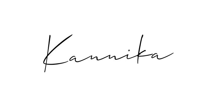 Similarly Allison_Script is the best handwritten signature design. Signature creator online .You can use it as an online autograph creator for name Kannika. Kannika signature style 2 images and pictures png