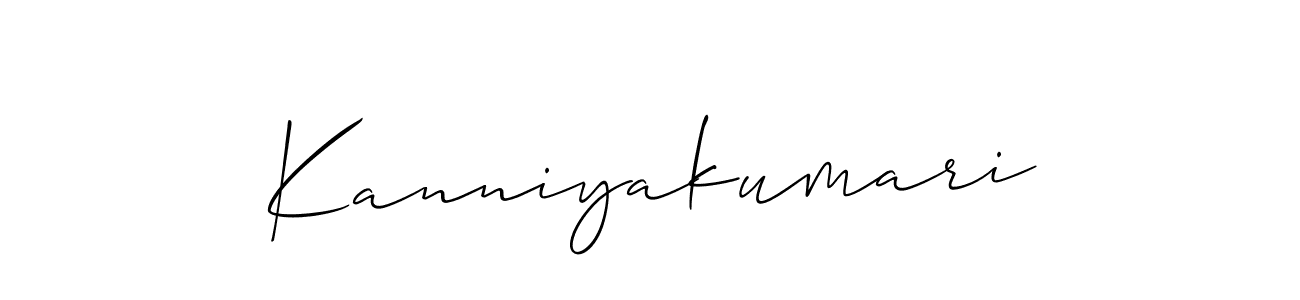 Kanniyakumari stylish signature style. Best Handwritten Sign (Allison_Script) for my name. Handwritten Signature Collection Ideas for my name Kanniyakumari. Kanniyakumari signature style 2 images and pictures png
