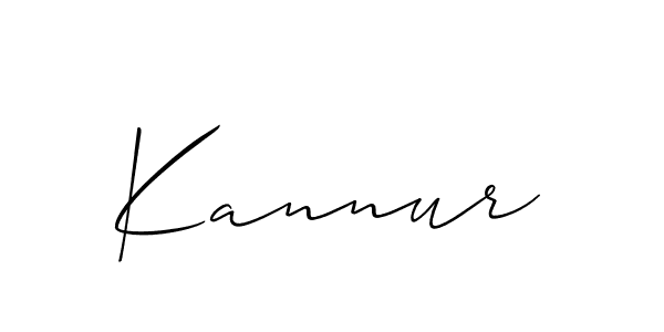 How to make Kannur signature? Allison_Script is a professional autograph style. Create handwritten signature for Kannur name. Kannur signature style 2 images and pictures png