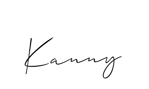 Create a beautiful signature design for name Kanny. With this signature (Allison_Script) fonts, you can make a handwritten signature for free. Kanny signature style 2 images and pictures png