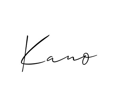 The best way (Allison_Script) to make a short signature is to pick only two or three words in your name. The name Kano include a total of six letters. For converting this name. Kano signature style 2 images and pictures png