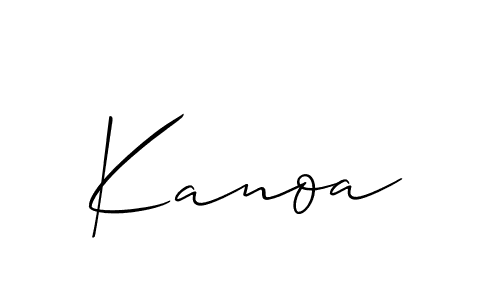 Also we have Kanoa name is the best signature style. Create professional handwritten signature collection using Allison_Script autograph style. Kanoa signature style 2 images and pictures png