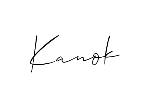 How to Draw Kanok signature style? Allison_Script is a latest design signature styles for name Kanok. Kanok signature style 2 images and pictures png
