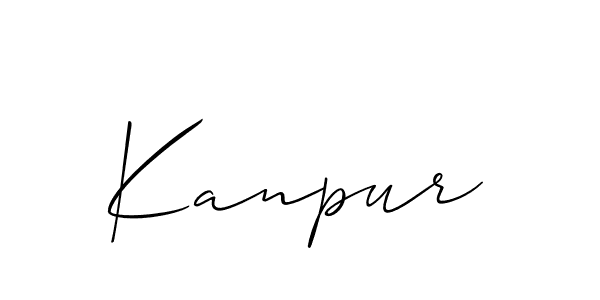 Create a beautiful signature design for name Kanpur. With this signature (Allison_Script) fonts, you can make a handwritten signature for free. Kanpur signature style 2 images and pictures png