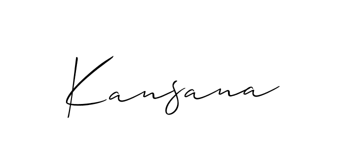 Make a beautiful signature design for name Kansana. Use this online signature maker to create a handwritten signature for free. Kansana signature style 2 images and pictures png