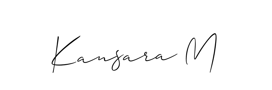 This is the best signature style for the Kansara M name. Also you like these signature font (Allison_Script). Mix name signature. Kansara M signature style 2 images and pictures png