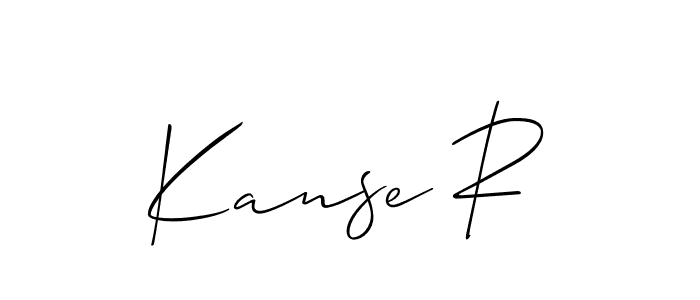 How to make Kanse R signature? Allison_Script is a professional autograph style. Create handwritten signature for Kanse R name. Kanse R signature style 2 images and pictures png