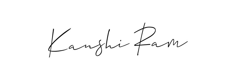 Also we have Kanshi Ram name is the best signature style. Create professional handwritten signature collection using Allison_Script autograph style. Kanshi Ram signature style 2 images and pictures png