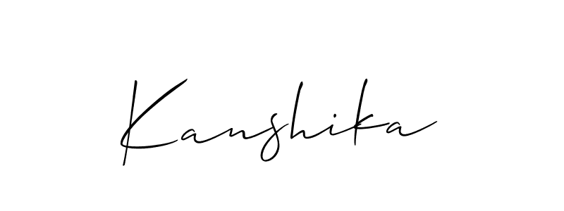 It looks lik you need a new signature style for name Kanshika. Design unique handwritten (Allison_Script) signature with our free signature maker in just a few clicks. Kanshika signature style 2 images and pictures png