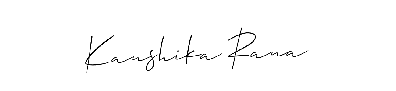 Best and Professional Signature Style for Kanshika Rana. Allison_Script Best Signature Style Collection. Kanshika Rana signature style 2 images and pictures png