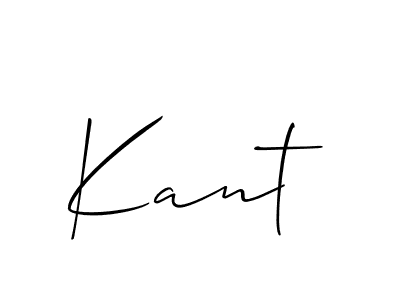 Also we have Kant name is the best signature style. Create professional handwritten signature collection using Allison_Script autograph style. Kant signature style 2 images and pictures png