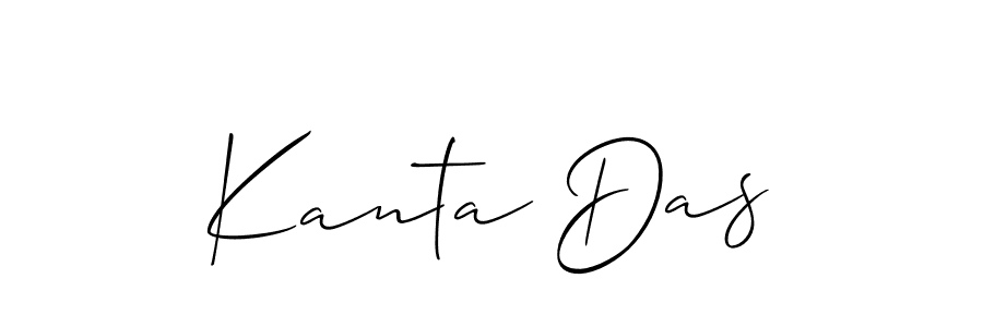 Allison_Script is a professional signature style that is perfect for those who want to add a touch of class to their signature. It is also a great choice for those who want to make their signature more unique. Get Kanta Das name to fancy signature for free. Kanta Das signature style 2 images and pictures png