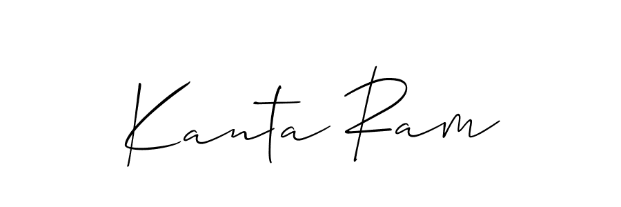 Make a short Kanta Ram signature style. Manage your documents anywhere anytime using Allison_Script. Create and add eSignatures, submit forms, share and send files easily. Kanta Ram signature style 2 images and pictures png