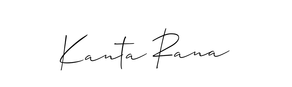 How to make Kanta Rana signature? Allison_Script is a professional autograph style. Create handwritten signature for Kanta Rana name. Kanta Rana signature style 2 images and pictures png