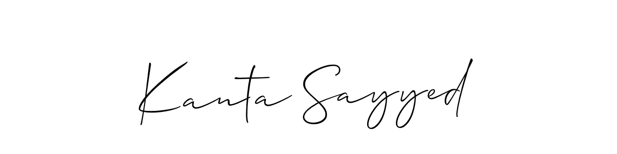 Best and Professional Signature Style for Kanta Sayyed. Allison_Script Best Signature Style Collection. Kanta Sayyed signature style 2 images and pictures png