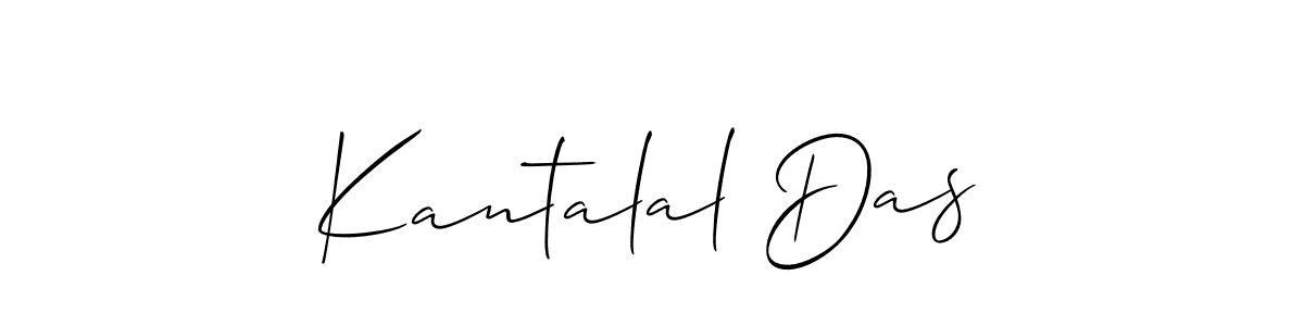 How to make Kantalal Das signature? Allison_Script is a professional autograph style. Create handwritten signature for Kantalal Das name. Kantalal Das signature style 2 images and pictures png