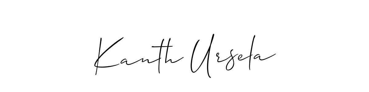 Once you've used our free online signature maker to create your best signature Allison_Script style, it's time to enjoy all of the benefits that Kanth Ursela name signing documents. Kanth Ursela signature style 2 images and pictures png