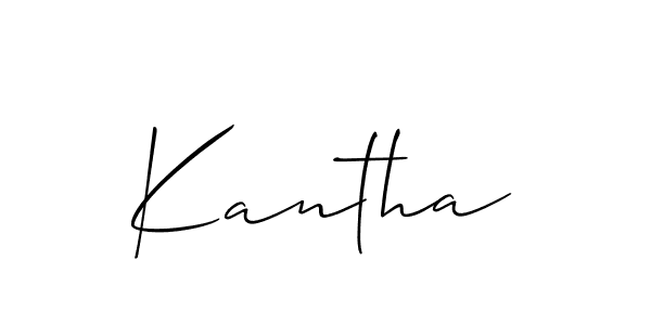 You should practise on your own different ways (Allison_Script) to write your name (Kantha) in signature. don't let someone else do it for you. Kantha signature style 2 images and pictures png