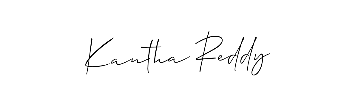 The best way (Allison_Script) to make a short signature is to pick only two or three words in your name. The name Kantha Reddy include a total of six letters. For converting this name. Kantha Reddy signature style 2 images and pictures png