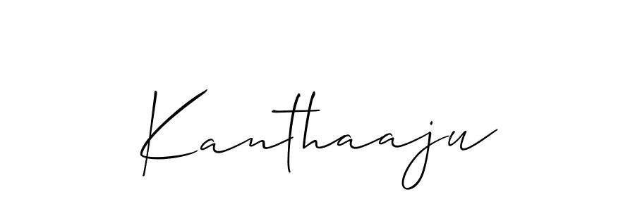 Make a short Kanthaaju signature style. Manage your documents anywhere anytime using Allison_Script. Create and add eSignatures, submit forms, share and send files easily. Kanthaaju signature style 2 images and pictures png