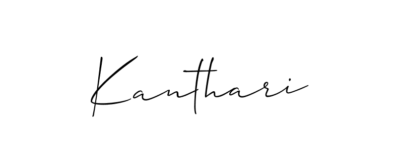 Also You can easily find your signature by using the search form. We will create Kanthari name handwritten signature images for you free of cost using Allison_Script sign style. Kanthari signature style 2 images and pictures png