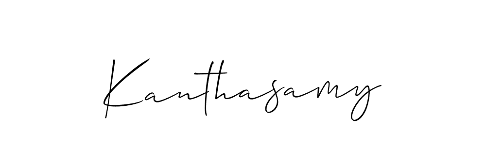 Allison_Script is a professional signature style that is perfect for those who want to add a touch of class to their signature. It is also a great choice for those who want to make their signature more unique. Get Kanthasamy name to fancy signature for free. Kanthasamy signature style 2 images and pictures png