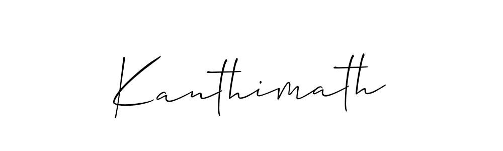 How to Draw Kanthimath signature style? Allison_Script is a latest design signature styles for name Kanthimath. Kanthimath signature style 2 images and pictures png