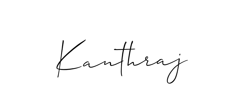 Make a beautiful signature design for name Kanthraj. Use this online signature maker to create a handwritten signature for free. Kanthraj signature style 2 images and pictures png