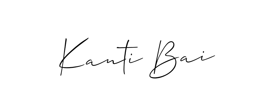Make a beautiful signature design for name Kanti Bai. Use this online signature maker to create a handwritten signature for free. Kanti Bai signature style 2 images and pictures png