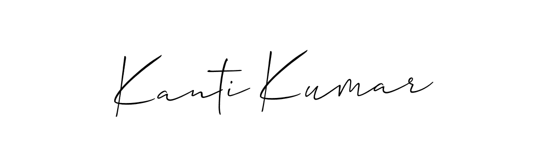 Kanti Kumar stylish signature style. Best Handwritten Sign (Allison_Script) for my name. Handwritten Signature Collection Ideas for my name Kanti Kumar. Kanti Kumar signature style 2 images and pictures png