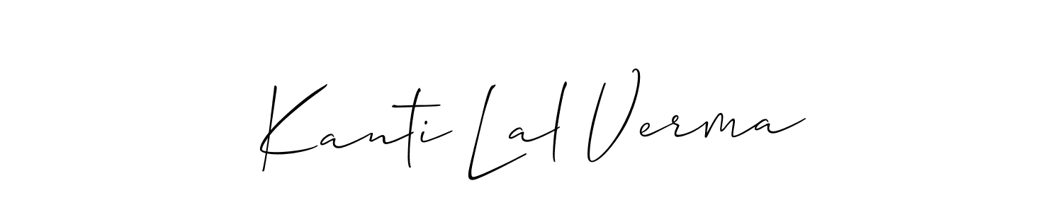Kanti Lal Verma stylish signature style. Best Handwritten Sign (Allison_Script) for my name. Handwritten Signature Collection Ideas for my name Kanti Lal Verma. Kanti Lal Verma signature style 2 images and pictures png