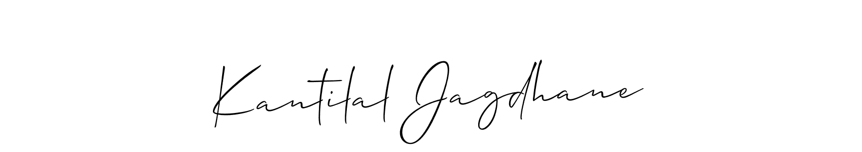 Create a beautiful signature design for name Kantilal Jagdhane. With this signature (Allison_Script) fonts, you can make a handwritten signature for free. Kantilal Jagdhane signature style 2 images and pictures png