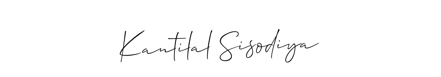 Make a short Kantilal Sisodiya signature style. Manage your documents anywhere anytime using Allison_Script. Create and add eSignatures, submit forms, share and send files easily. Kantilal Sisodiya signature style 2 images and pictures png