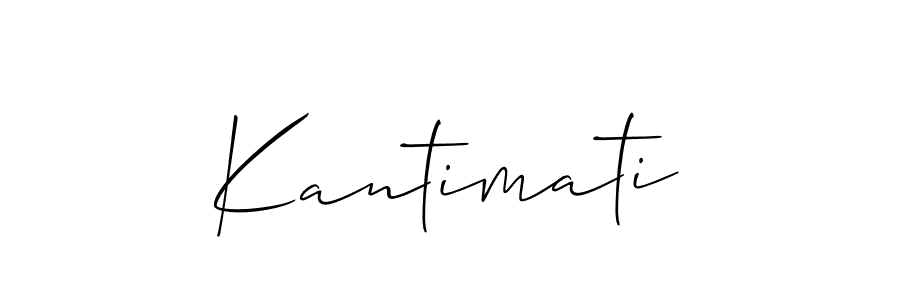 Design your own signature with our free online signature maker. With this signature software, you can create a handwritten (Allison_Script) signature for name Kantimati. Kantimati signature style 2 images and pictures png
