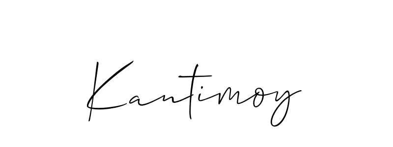 Create a beautiful signature design for name Kantimoy. With this signature (Allison_Script) fonts, you can make a handwritten signature for free. Kantimoy signature style 2 images and pictures png