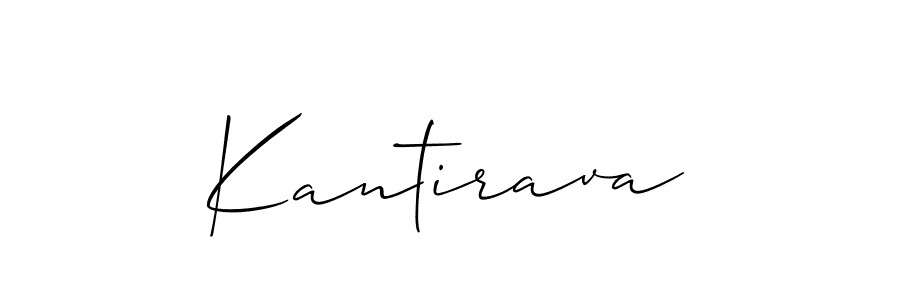The best way (Allison_Script) to make a short signature is to pick only two or three words in your name. The name Kantirava include a total of six letters. For converting this name. Kantirava signature style 2 images and pictures png